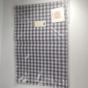 Longaberger Set Of 2 Placemats  Reversible, Blue Ribbon Plaid Fabric Print
